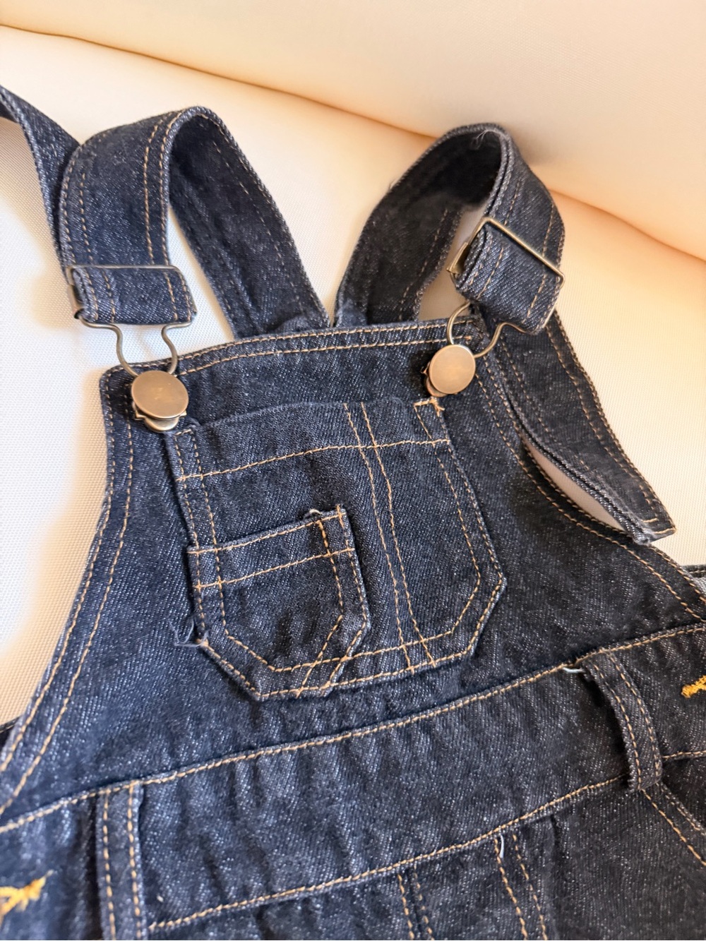 Black Denim Overalls